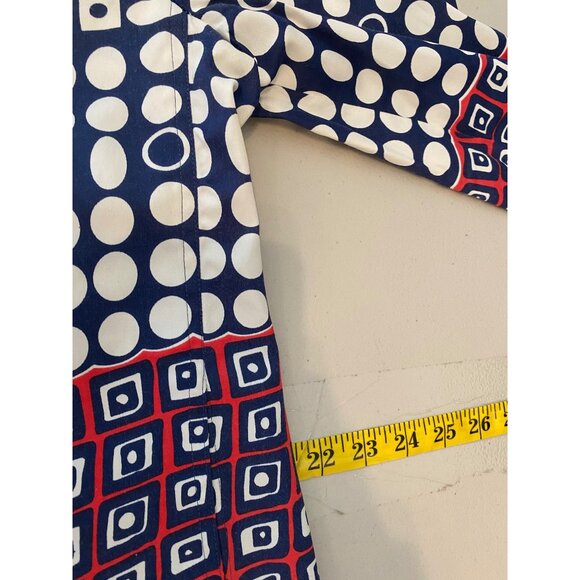 St. John Sport Marie Gray Lightweight Jacket Red White Blue Large - Picture 9 of 11